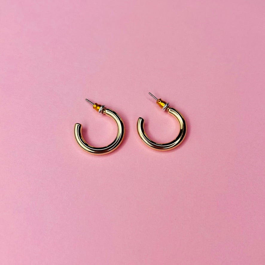 Plain Mini Hoop Earrings