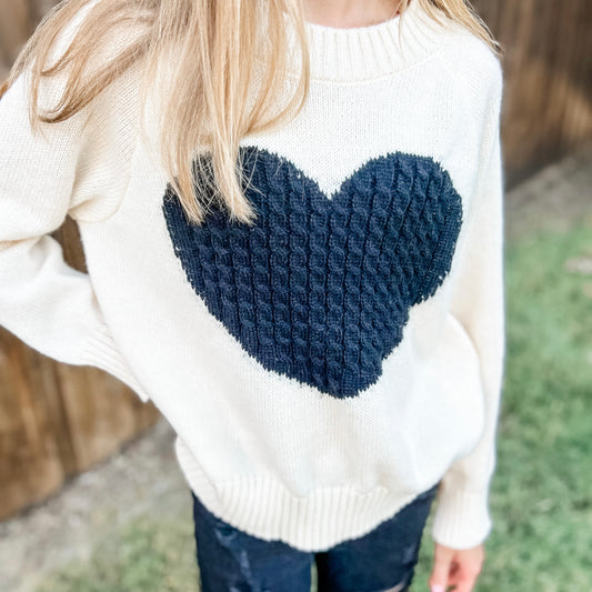 Black Heart Sweater